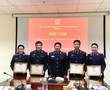 Phòng 3, Phòng 1 và Phòng 10 - Viện KSND thành phố Hà Nội tổ chức Hội nghị...